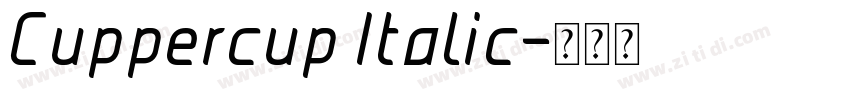 Cuppercup Italic字体转换